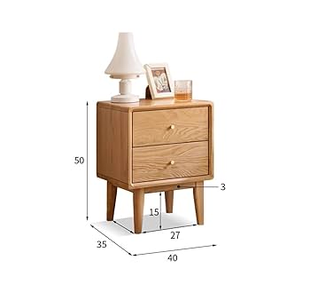 Amazon.co.jp: JETOGIDOO サイドテーブル 北米産オーク無垢材